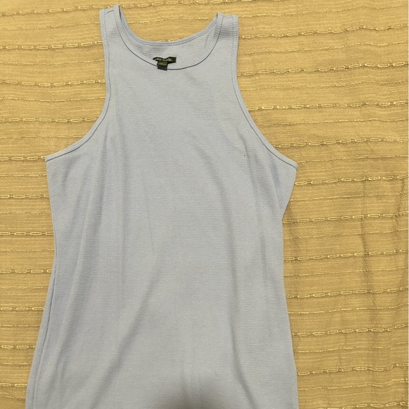 Mini purple ribbed tank dress - Picture 1 of 1